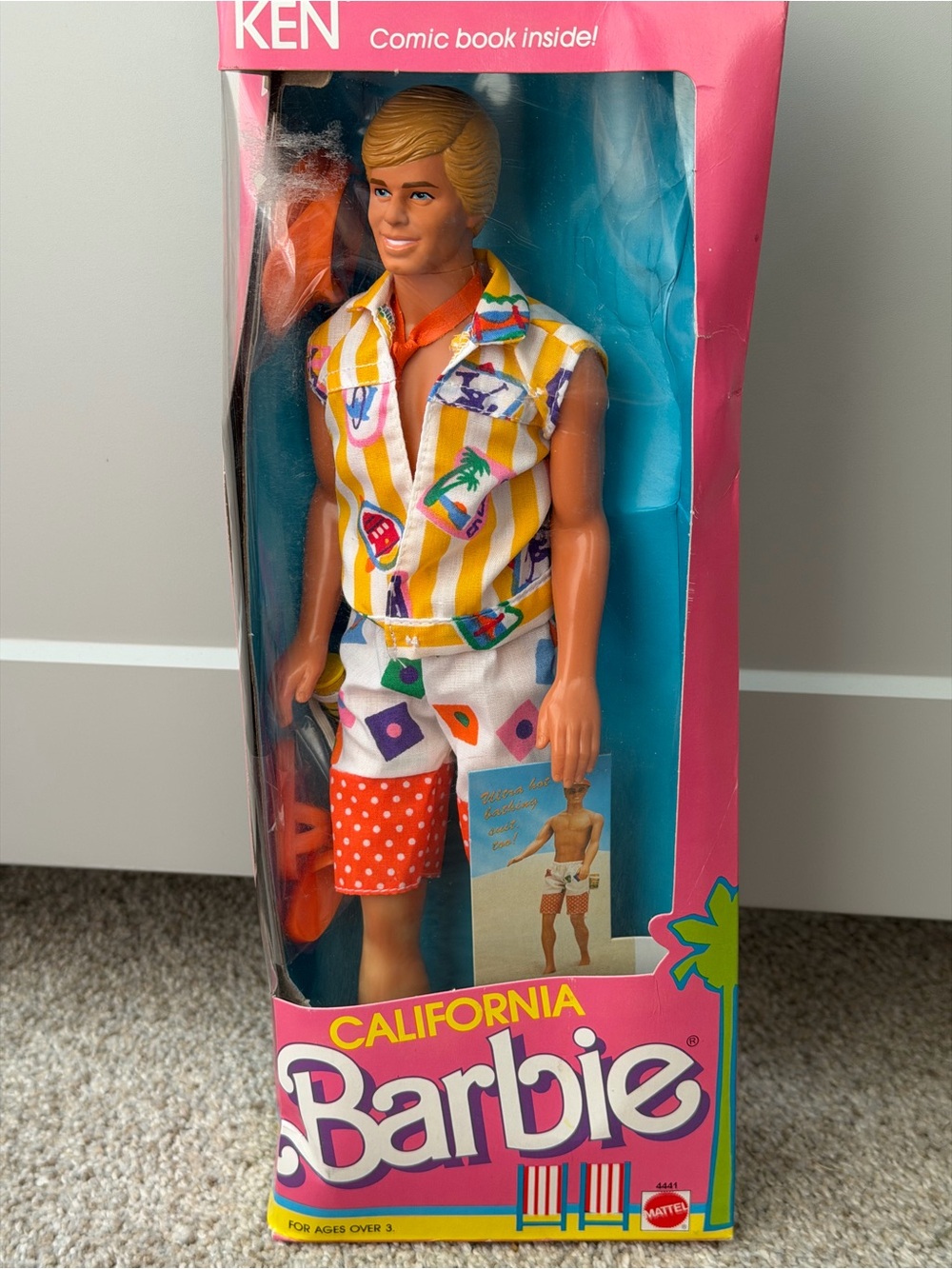 1987 California Ken With Comic Book